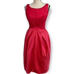Vintage 50's Fuschia Satin Bubble Dress